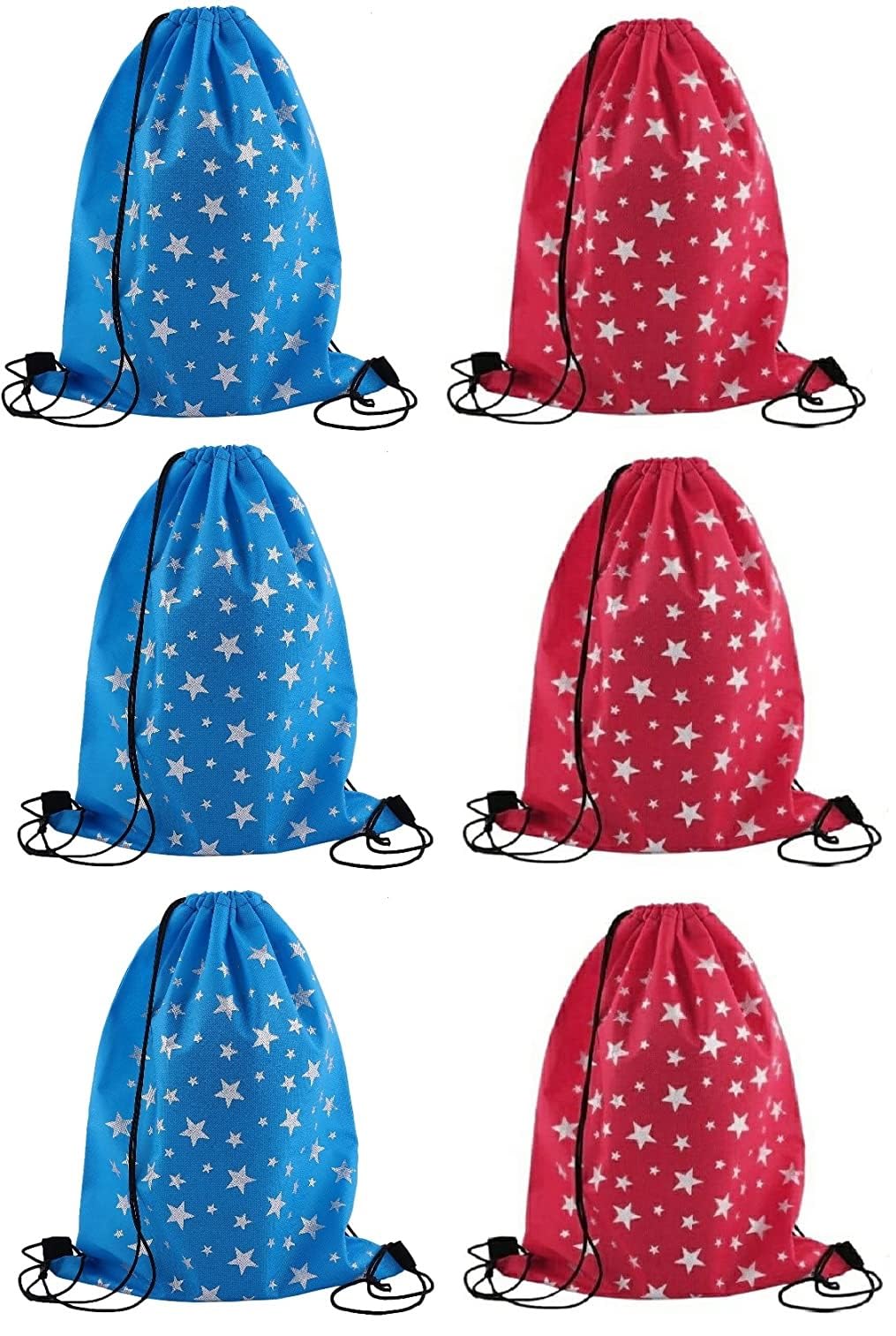 Demoda Gift Bags Haversack for Kids Birthday Party Return Gift - Pack of 6-3 Blue, 3 Red (B07H3M848Y) Amazon Price History, Amazon Price Tracker