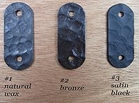 Vista 2 de Farmhouse HPF8 - Tirador de gabinete de hierro forjado trenzado de 8 pulgadas (cera natural)