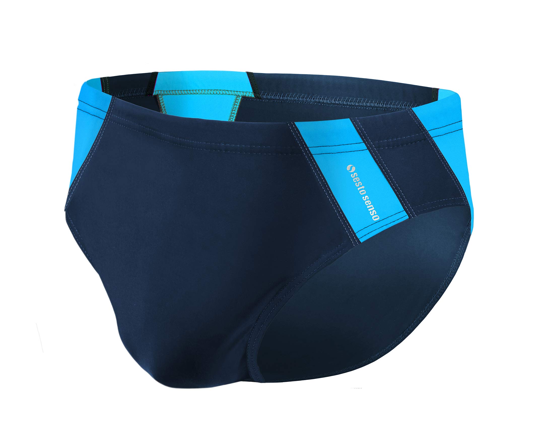 Sesto Senso® Swim Shorts for Men Swimming Trunks (Sizes from M to 4XL) Beach Shorts Swimwear BD 447 (4XL, Blue)