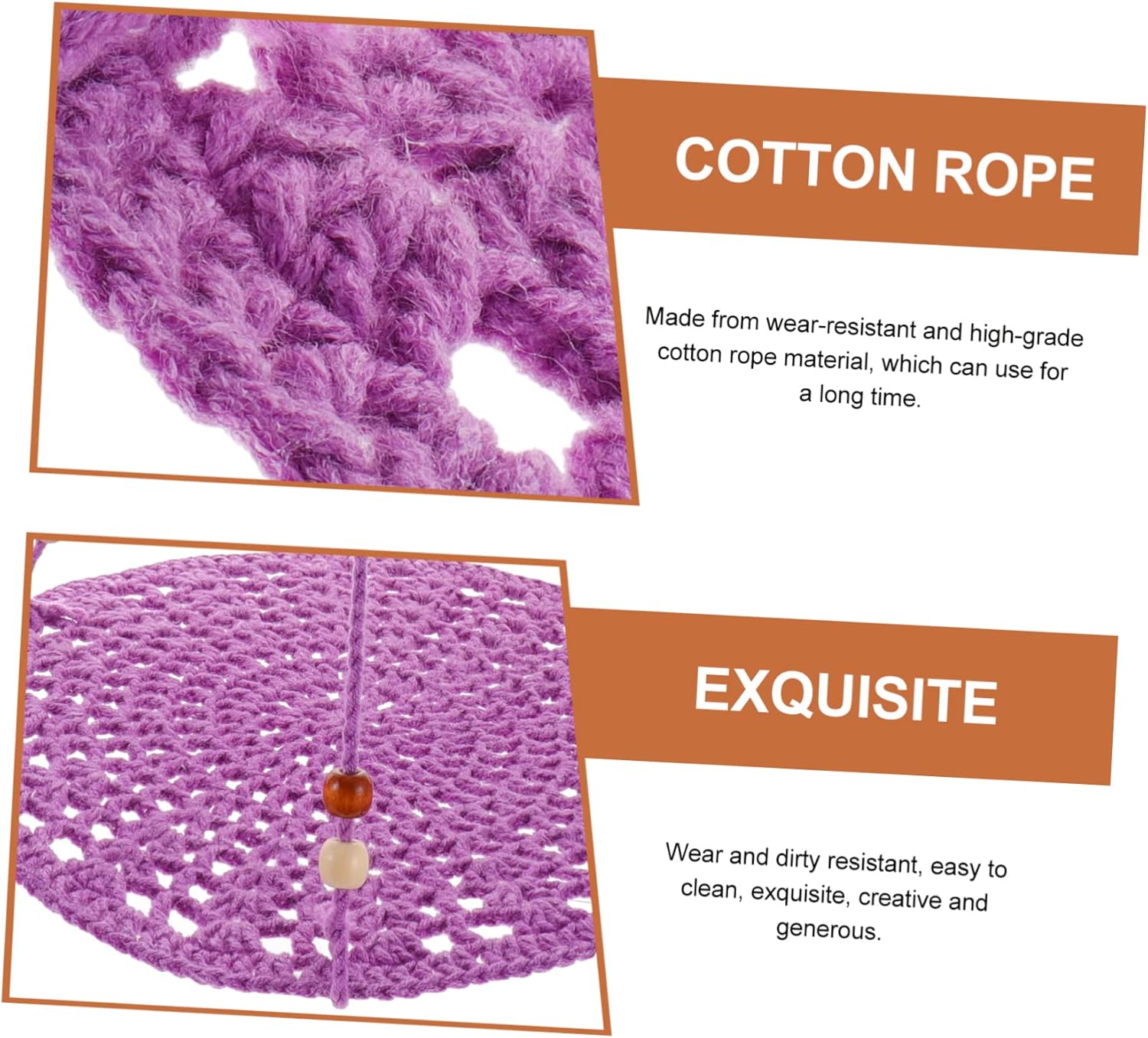 BESPORTBLE 3pcs Reptile Bed Hammock for Bearded Dragon Lizard Gecko Snake Hanging Bed Cotton Rope Easy Clean Fun Toy