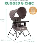 Baby Delight Go with Me Jubilee Deluxe Portable Chair | Indoor and Outdoor | Sun Canopy | Grey
