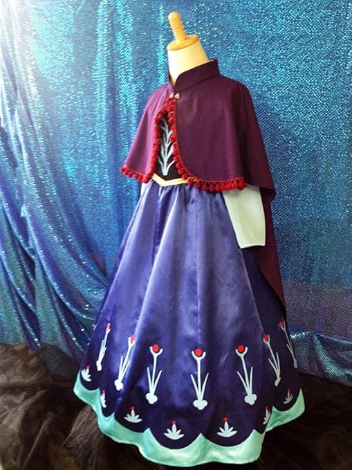 Amazon 子供用型紙 アナと雪の女王 アナ衣装風 ドレス型紙 100cm 130cm 3サイズ記載 だれでも簡単にできるよう 図解説明を多数取り入れた型紙です Po73 キッズコスチューム おもちゃ