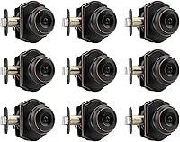 Vista 12 de Haidms - Perillas interiores de puerta de bronce aceitado, perillas de privacidad para puerta interior, perillas de puerta interior de bronce