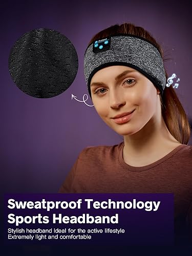 Miniatura 3 de Auriculares para dormir con Bluetooth, audífonos deportivos para dormir, audífonos para dormir con altavoces integrados, perfectos para