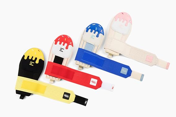 Sliding Mitt - Baseball Sliding Mitt Youth, Baseball & Softball, Ice Cream Drip Design, Left & Right Hands - Hand and Wrist Protection, Adjustable Wrist Strap