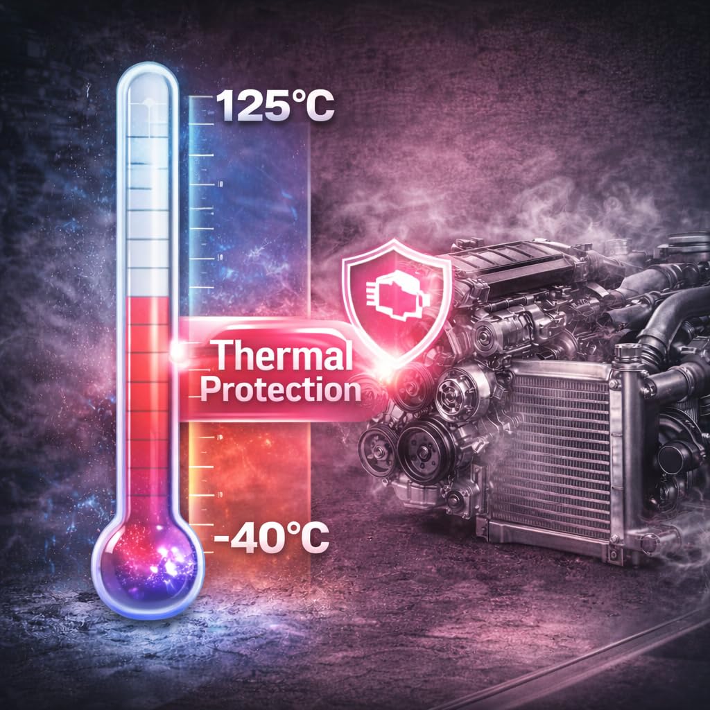 GiDeli Kühlerfrostschutz Rot 5L - AF12+ Kühlmittel -40°C - Kühlwasser Auto Gebrauchsfertig - Frostschutz Kühler Langlebiger Schutz