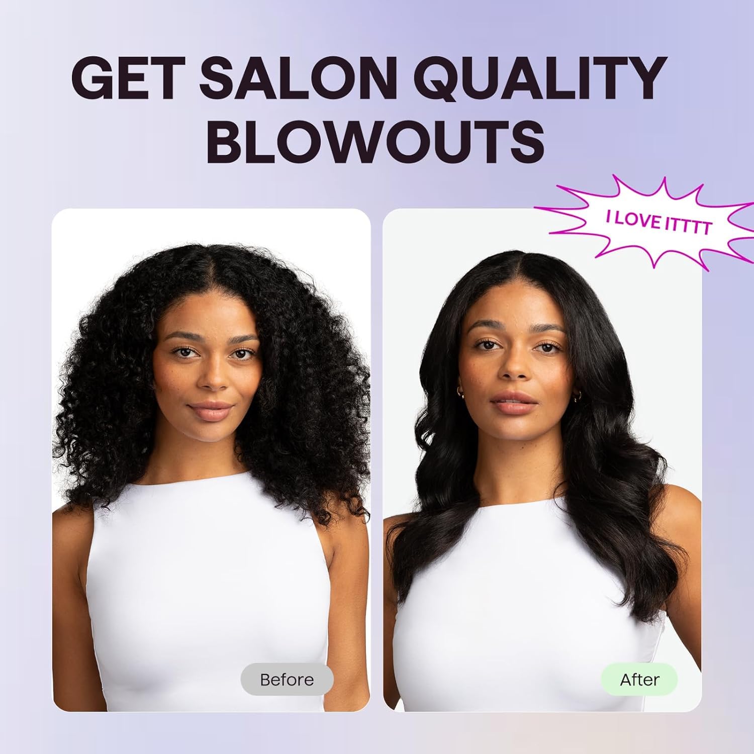 Wavytalk Thermobürste, Thermal Brush 38mm Ionische Lockenbürste erhitzt zur Erzeugung natürlicher Locken, Heiße Rundbürste für Blowout Express, EU-Plug Dual-Spannung