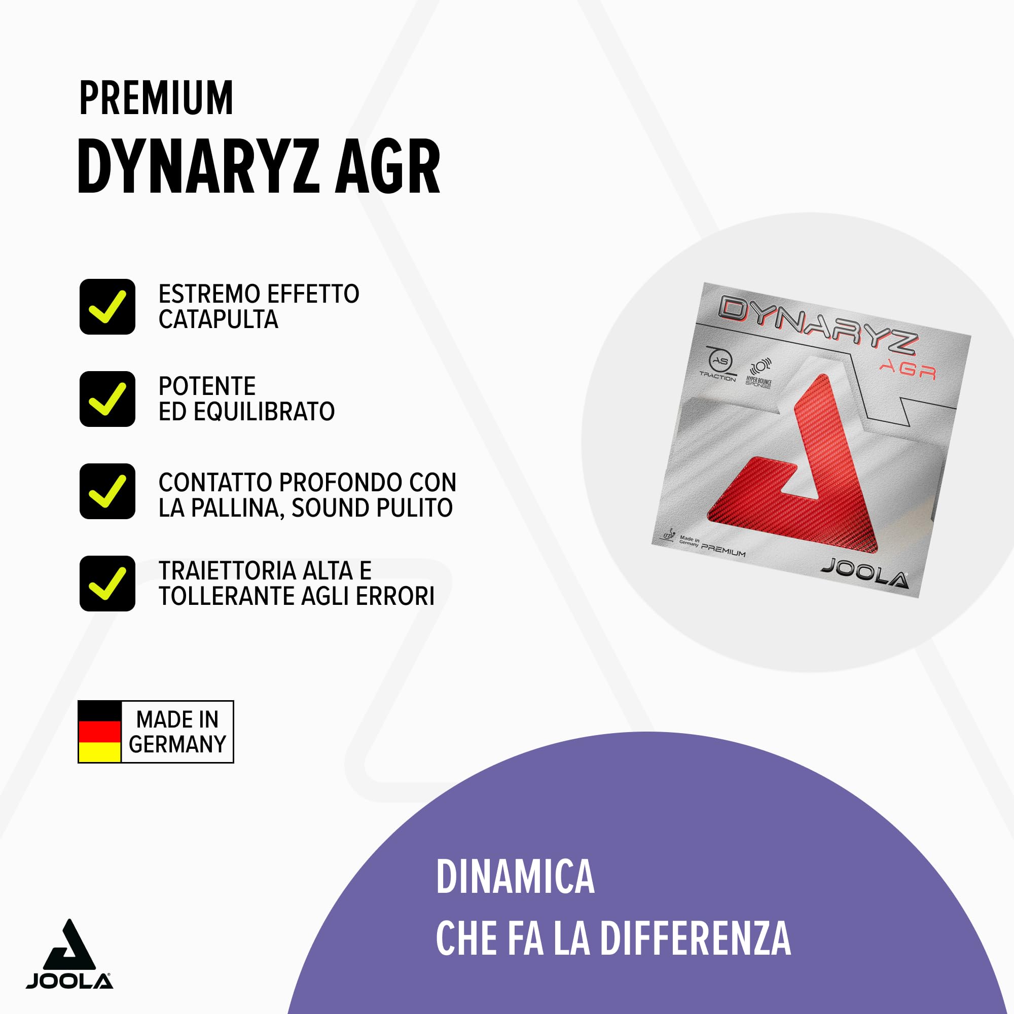 JOOLA Goma Dynaryz Agr 2,0 - Pala Unisex Adulto