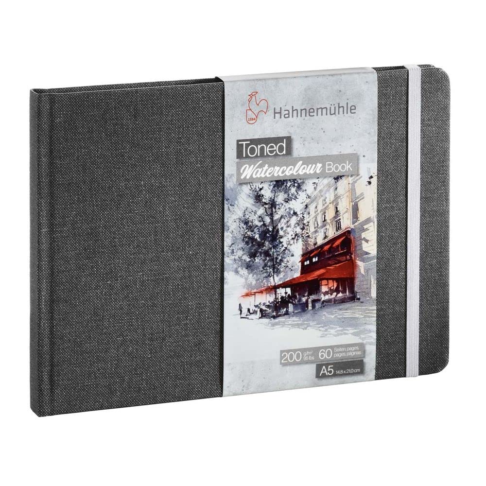 Hahnemuhle 10625171 Cahier à Aquarelle Format A5 Gris