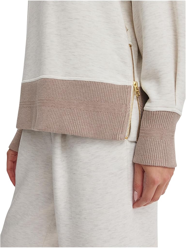 White Varley Loxley Raglan Boyfriend Sweat