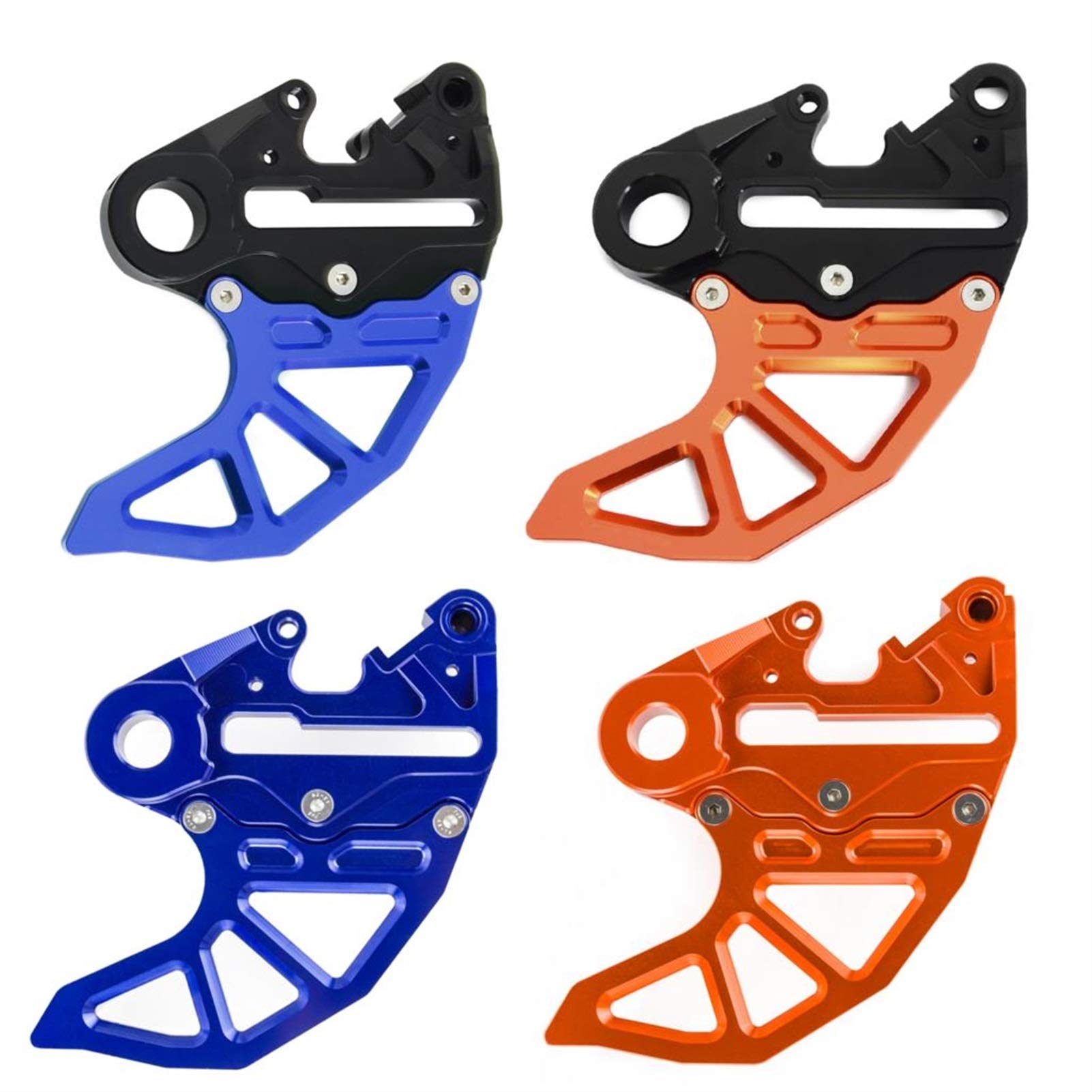Protector De Disco De Freno Trasero con Soporte De Pinza CNC, for KTM 125, 200, 250, 300, 390, 450, 500, 525, 530, SX, SXF, EXC, EXCF, XCW, XCFW, XC, XCF, 2004-2024(Orange and Black)