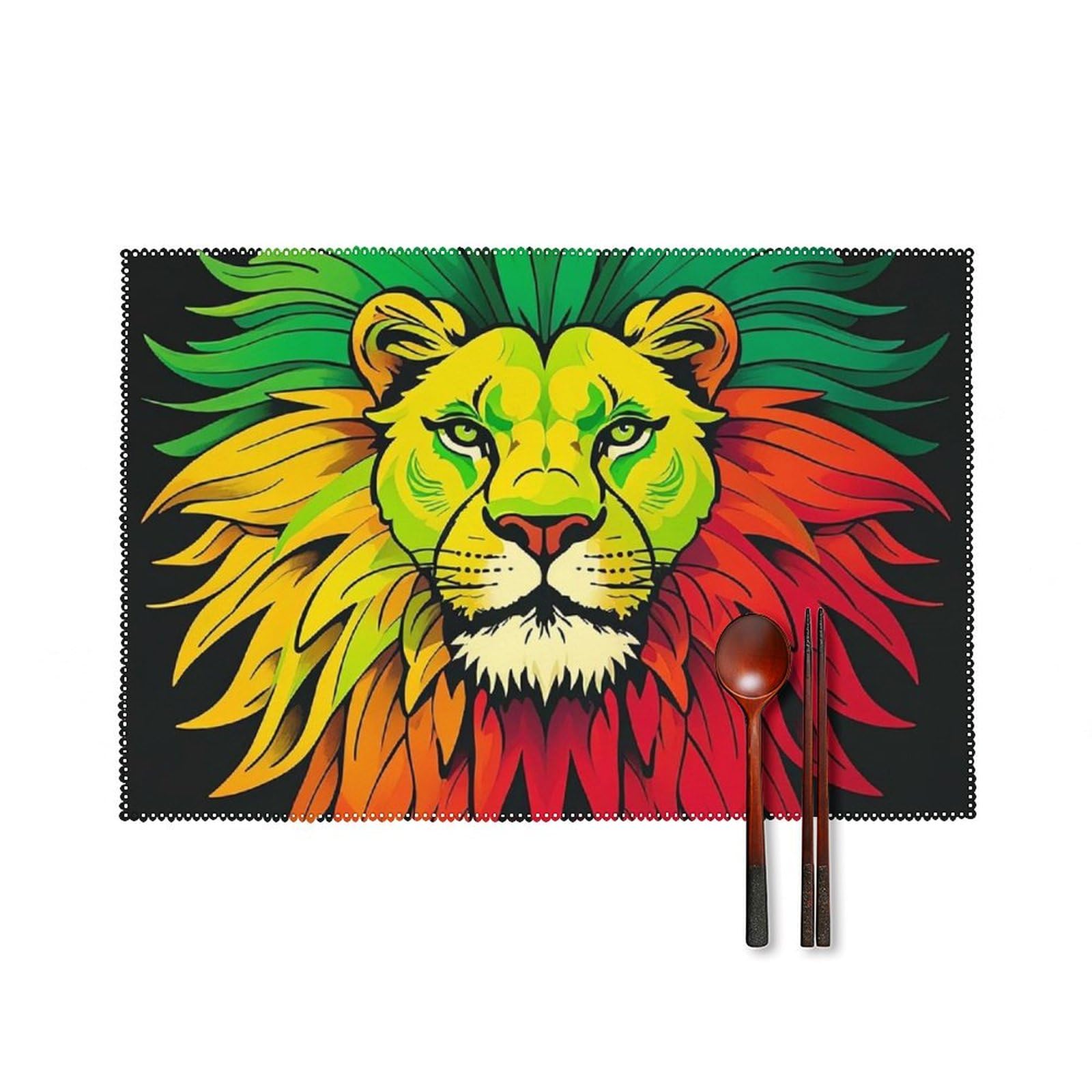 Set de table lion Majestic pour décorer vos repas de fête