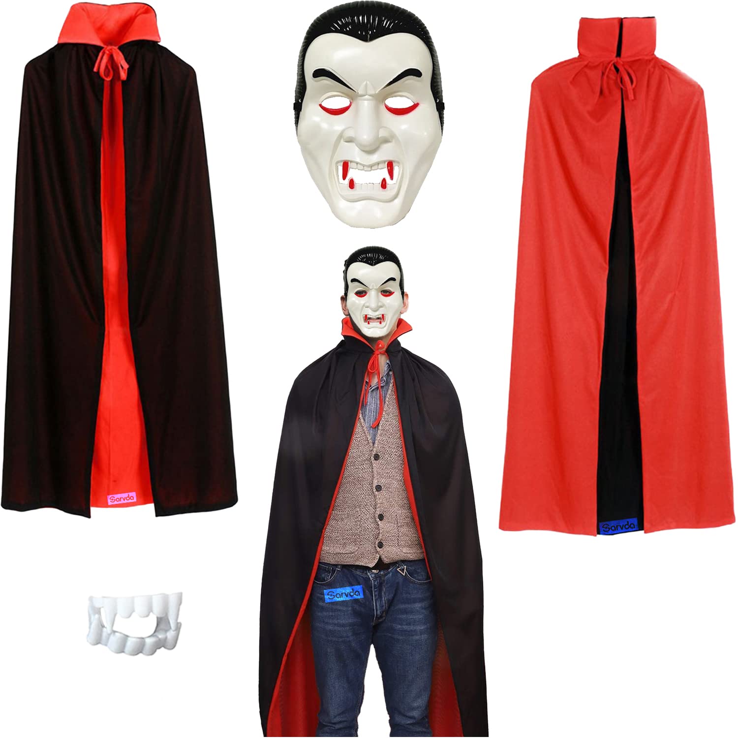 Sarvda Halloween Costume for girls| Halloween costume for kids| Scary Vampire Fancy Dress | Halloween costume for adults|Ghost Costume|Costume For Roleplay, Cosplay & Carnival. (6-7 Years)