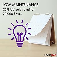 Vista 10 de DynaTrap Trampa para mosquitos DT160-TUNSR de 1/4 acre y trampa para insectos voladores – Mata mosquitos, moscas, jejenes, avispas y otros insectos