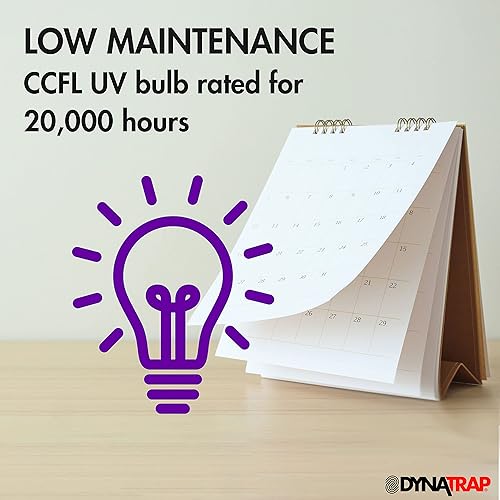 Miniatura 10 de DynaTrap Trampa para mosquitos DT160-TUNSR de 14 acre y trampa para insectos voladores  Mata mosquitos, moscas, mosquitos, avispas y otros insectos