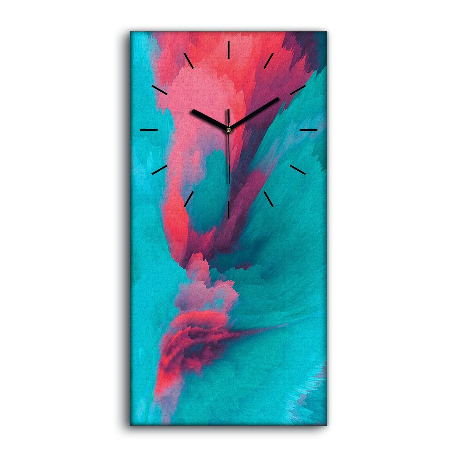 Horloge sur toile de qualité supérieure au style art moderne abstrait