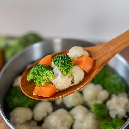 Miniatura 8 de FAAY 2 cucharas de teca para servir, cuchara de madera de 9.5 pulgadas, servidores de ensalada, hechos a mano de teca de alta resistencia a la