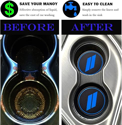 Miniatura 6 de HAMSAM - Alfombrillas antipolvo para Dodge Charger 2015, 2016, 2017, 2018, 2019 y 2020, accesorios personalizados para posavasos