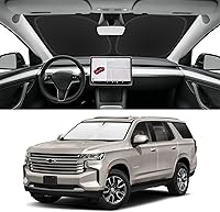 Vista 172 de Parasol de parabrisas de ajuste personalizado para Nissan Titan 2017-2024, bloquea los rayos UV y el calor, parasol de ventana delantera, fácil