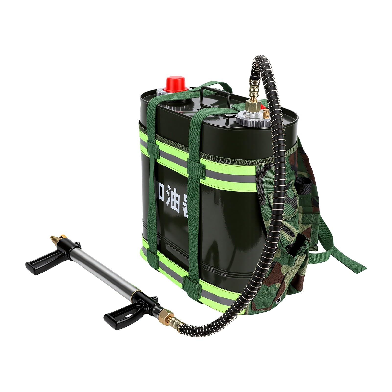 Generic Bote de Aceite Extintor Portátil de 20 Litros con Manguera para Rescate Forestal y Mantenimiento de Equipos Pequeños