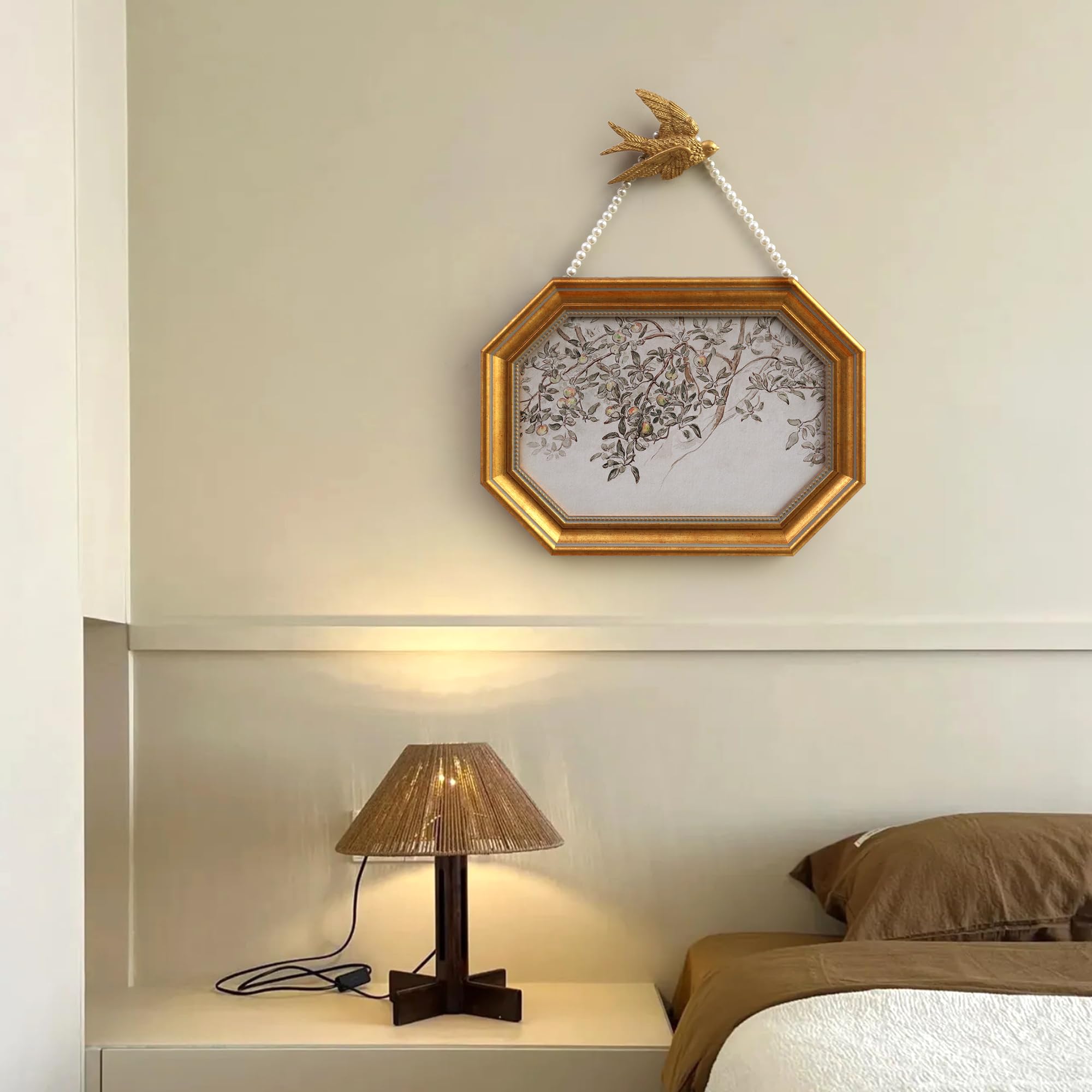 Amazon.com - SoochART Gold Framed Canvas Wall Art Vintage
