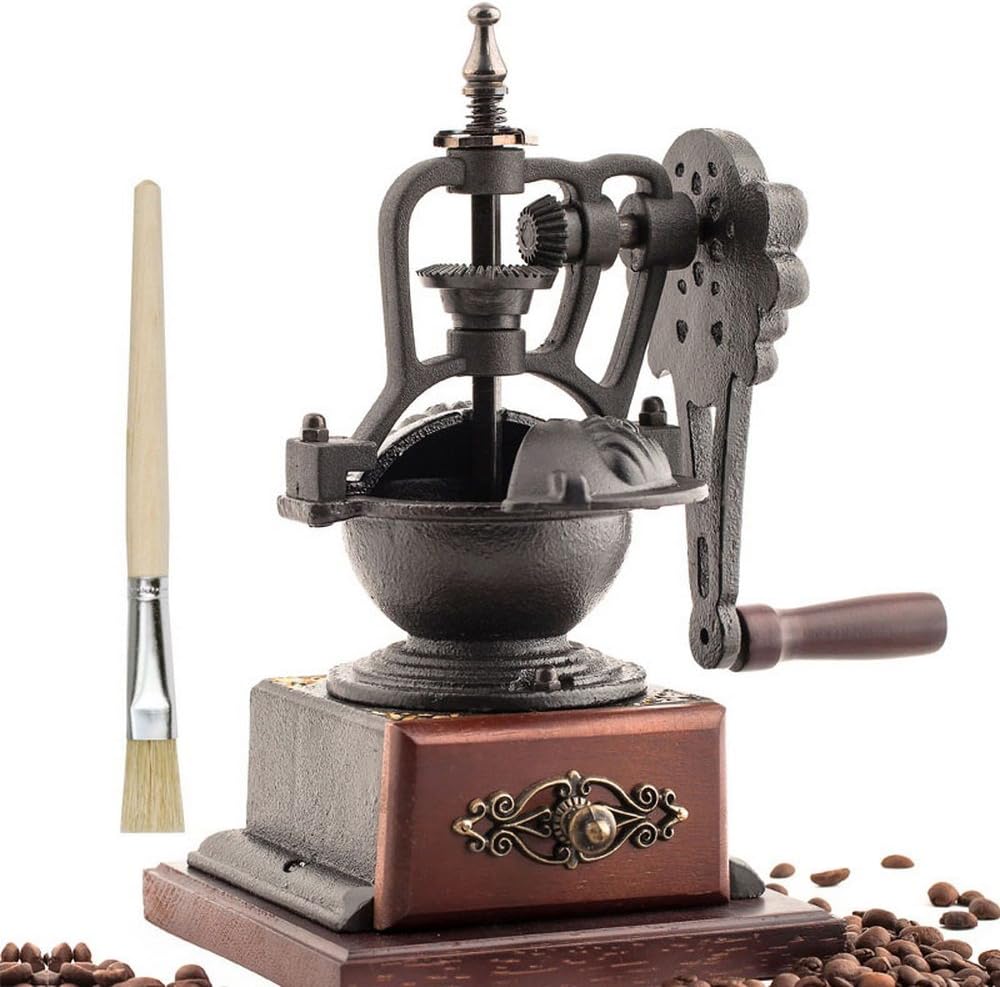 Hand-cranked grinder, coffee grinder home