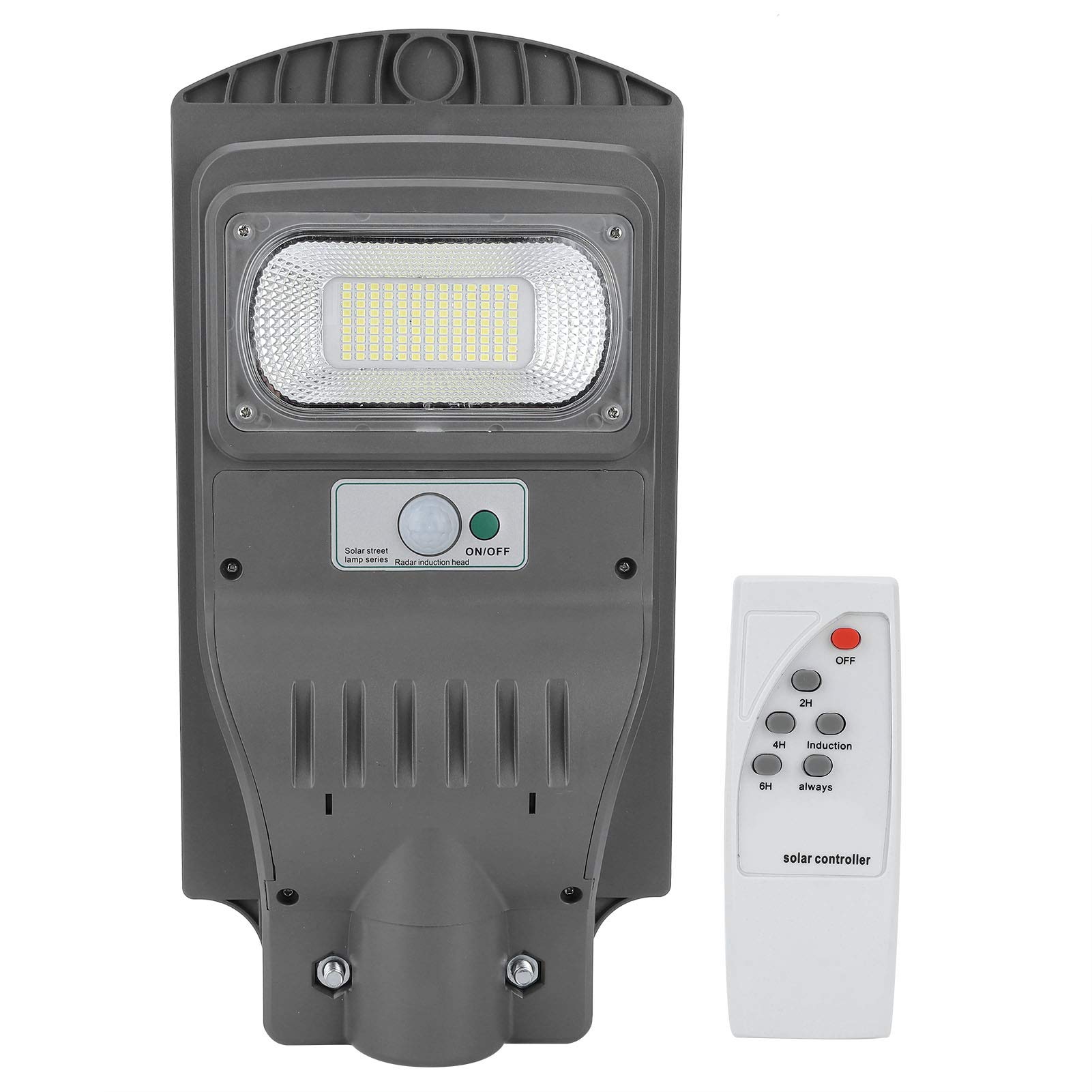 Solar Street Light, 60W Outdoor Waterproof Solar Power Radar Motion Sensor LED Street Lamps with Remote Control Suitable for Outdoor Wall or Poles in Squares, Parks, Courtyards, Streets