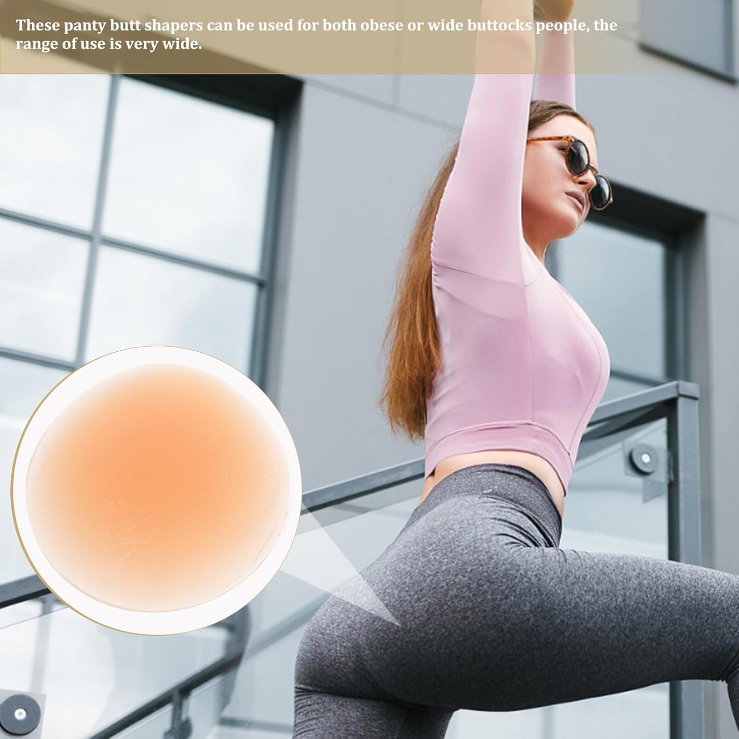 Healifty Silicone Buttock Pads Hip Enhancer, 2 Pcs 330g Realistic Inserts for Hourglass Figure, Reusable Hip Dip Filler for Leggings and Dresses, Nude Enhancing Padding - Image 9