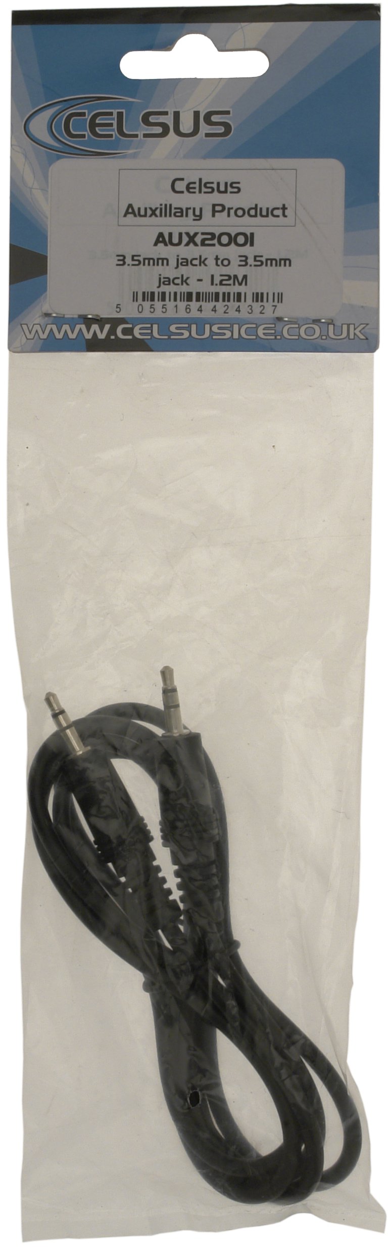 Aux Interface 3.5mm Jack To Jack 1.2mtr AUX2001 Celsus Genuine Quality Product