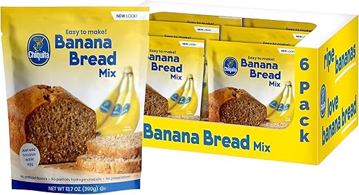 Concord Foods Chiquita Banana Bread Mix 13.7oz (VALUE pack of 6 Boxes)