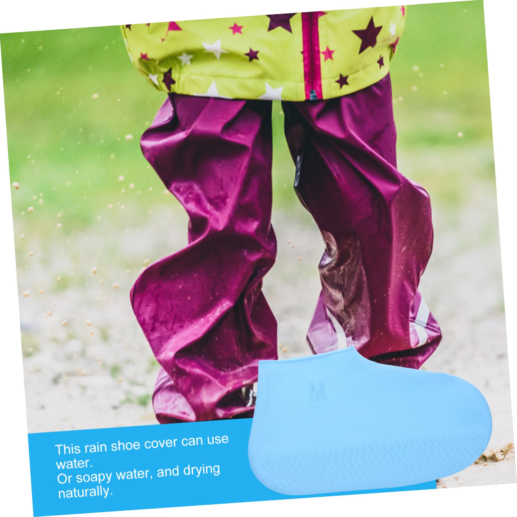 Couvre-chaussures de Pluie en Silicone 1 Paire Antidérapants Résistants | Protection Chaussures Pluie, pour Chaussures, Travail et Loisirs, Unisexe Famille, Adultes et Garçon et Filles