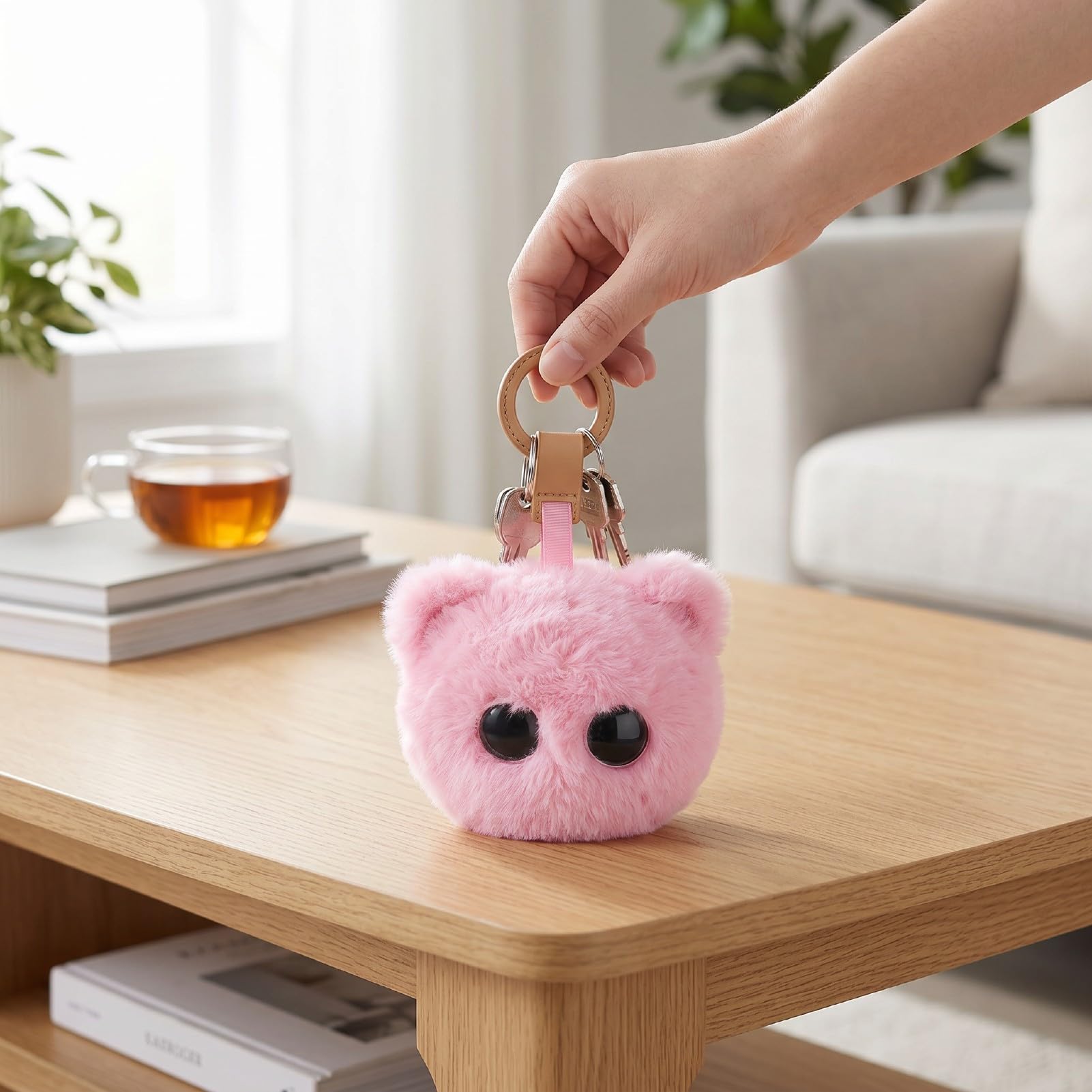 Sxhlseller Peluche AI ​​Smart Cat, Compagno Parlante Interattivo con Chat Multilingue, Gioco di Ruolo Adattivo, App per Clonazione Vocale, Robot AI per L'apprendimento Emotivo (Rosea)