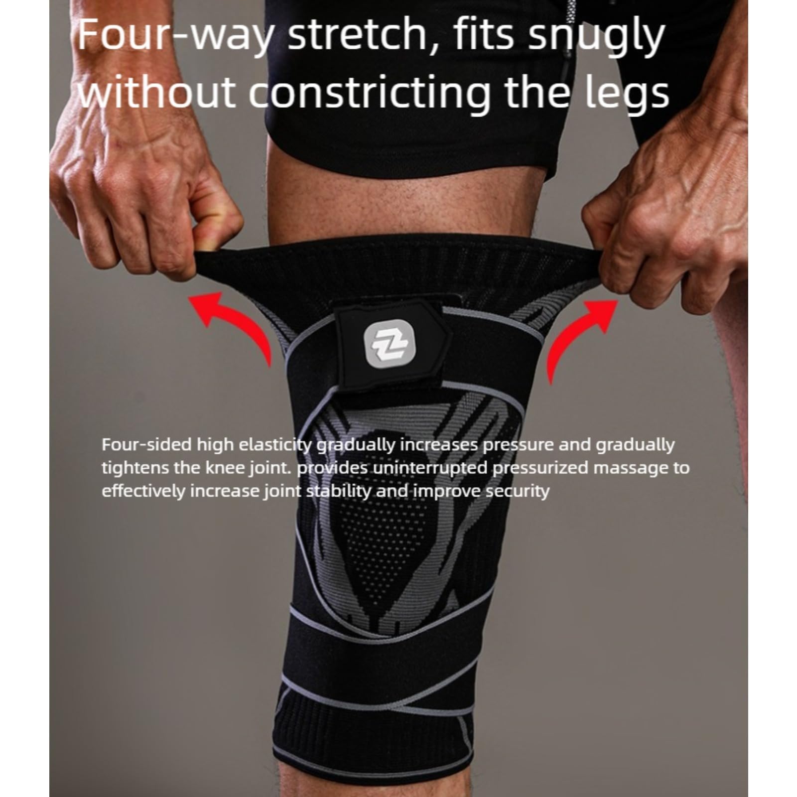 Rodillera, manga de apoyo ajustable para alivio de molestias en las articulaciones y protección de lesiones deportivas, unisex