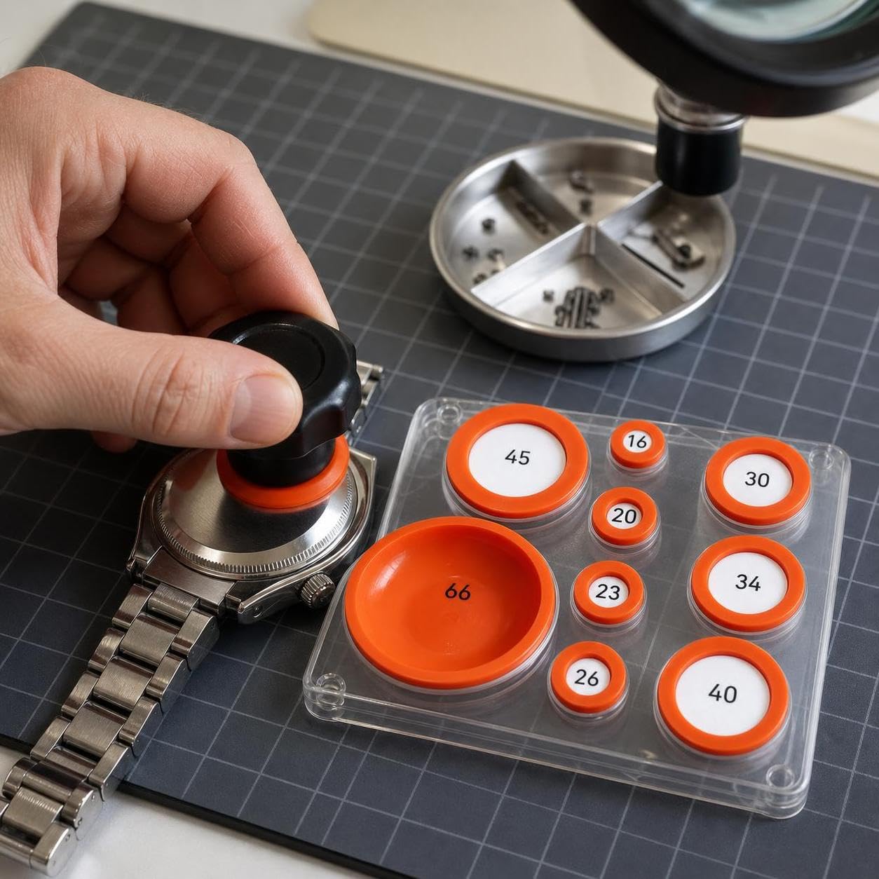 Amagogo Abridor de Caja de Reloj Profesional con Ventosas Herramienta Destapador Extractor Diseño para Superficies y Firme Adecuado para Colecciones Taller y