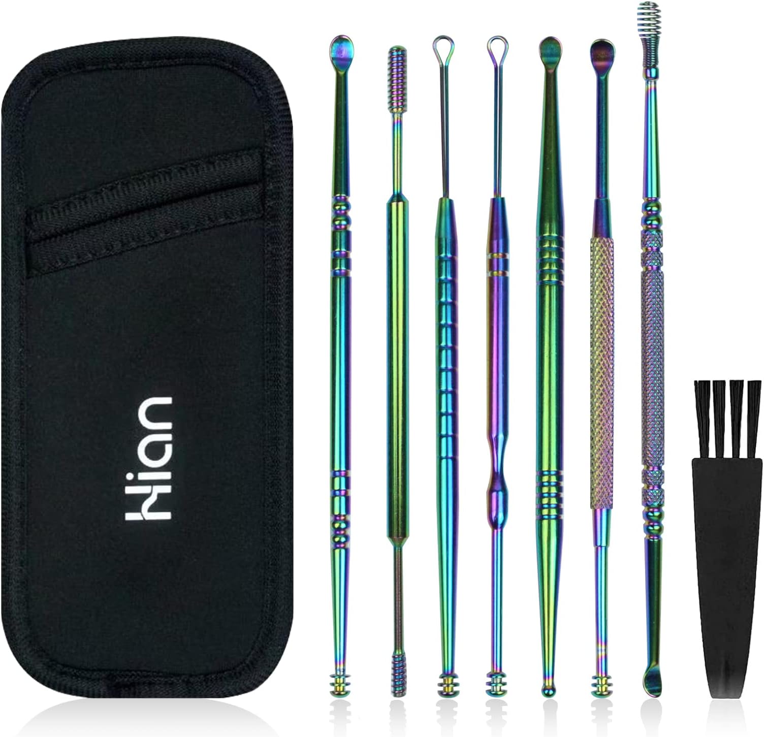 Amazon.com: 12 Pcs Ear Pick Earwax Removal Kit, Ear Cleaning Tool ...