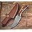 Poshland TR-1168 Custom Handmade Damascus Steel 10 Inches Tactical Knife - Perfect Grip Rose wood Handle