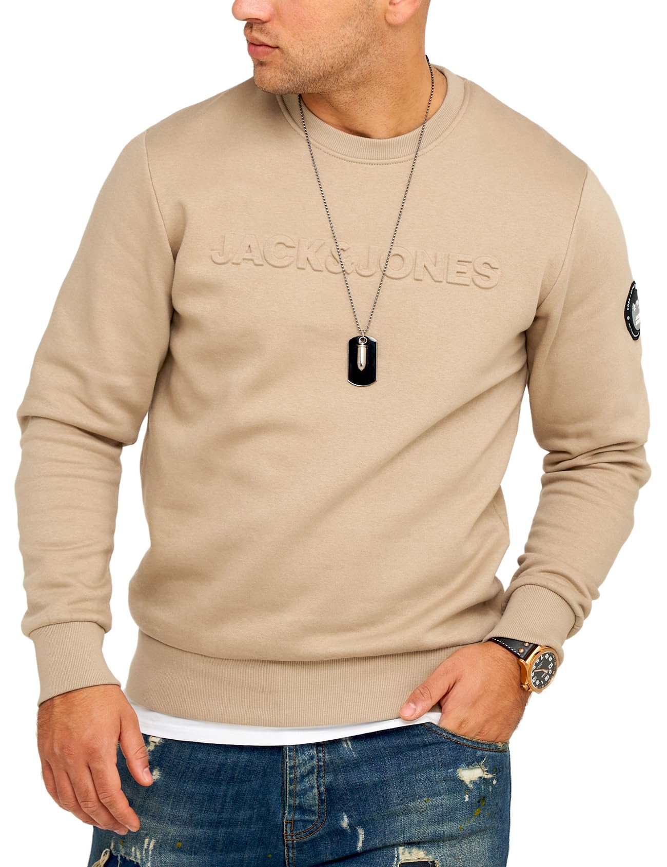 JACK & JONES Infinity Herren Sweatshirt Austin Pullover Sweater