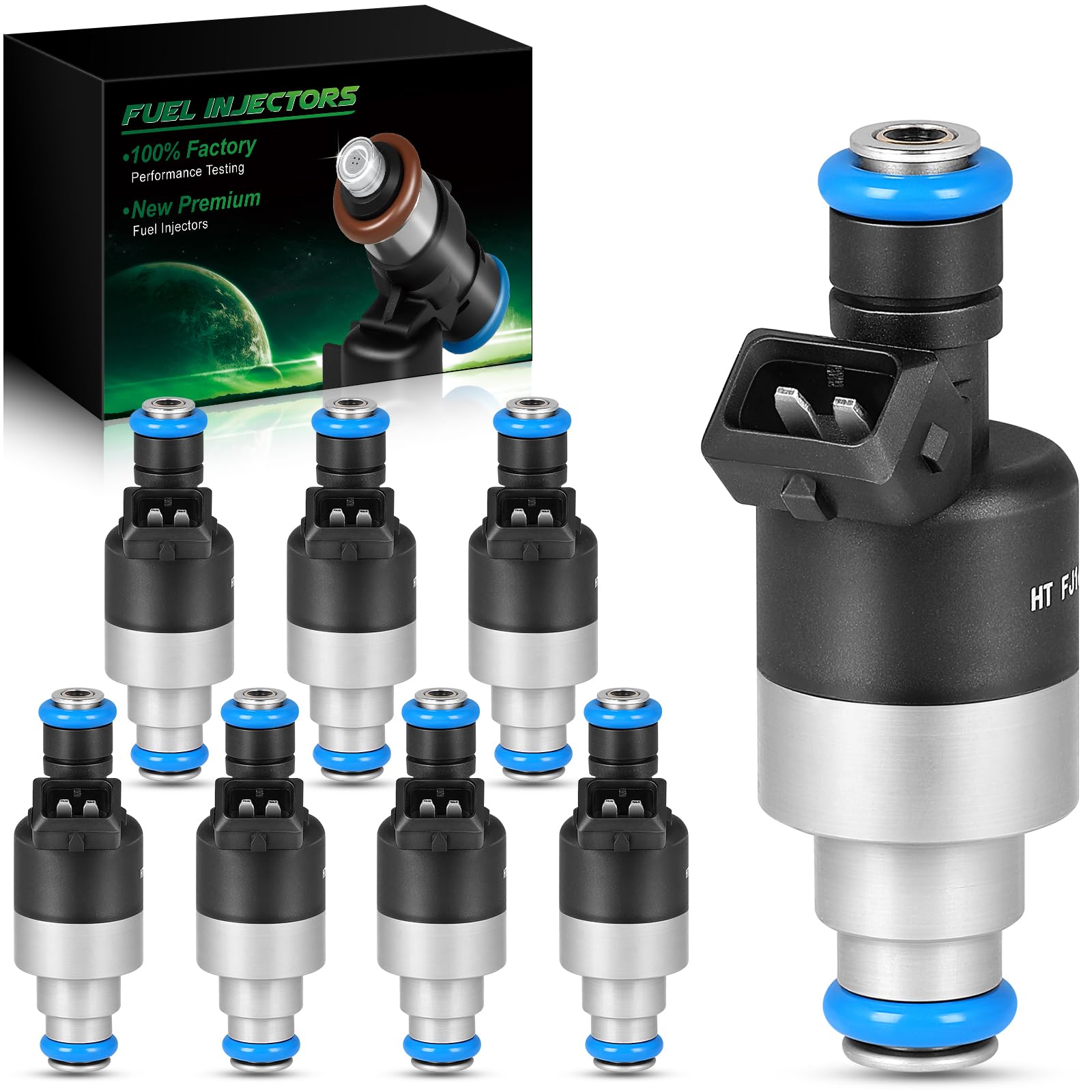 Photo 1 of SZKAIDAG FJ164 Fuel Injectors Fit for:-Chevy Camaro Corvette Impala Caprice for:-Cadillac Fleetwood Commercial Chassis for:-Buick Roadmaster for Firebird 1994-1997 5.7L V8 OE# 17121068 17106258 8 Pack