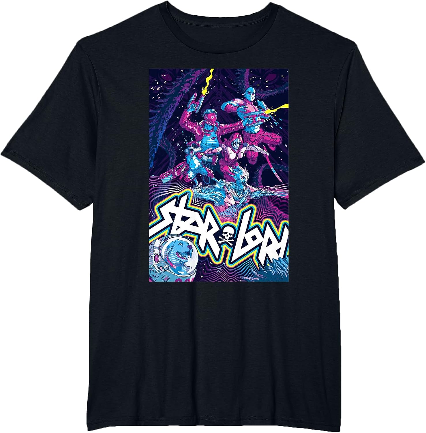 Marvel's Guardians of The Galaxy Video Game 80s T-Shirt