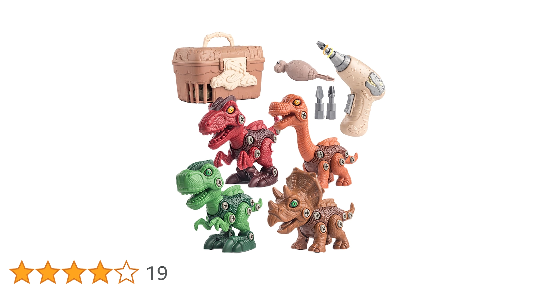 Amazon | MRG 恐竜 おもちゃ 大工さん ごっこ DIY 組み立て 電動