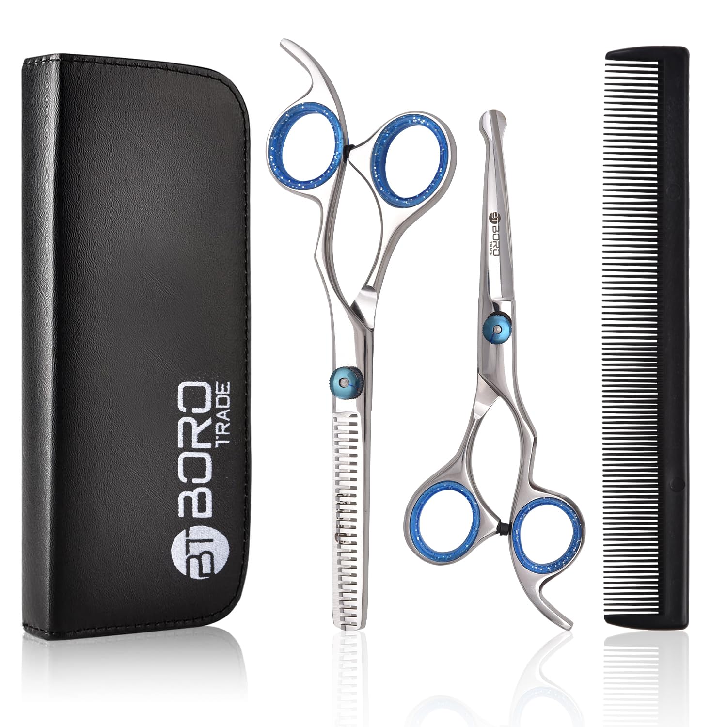 Professional Dog Grooming Scissors Kit Dog Scissors Set including Safety Round Tip