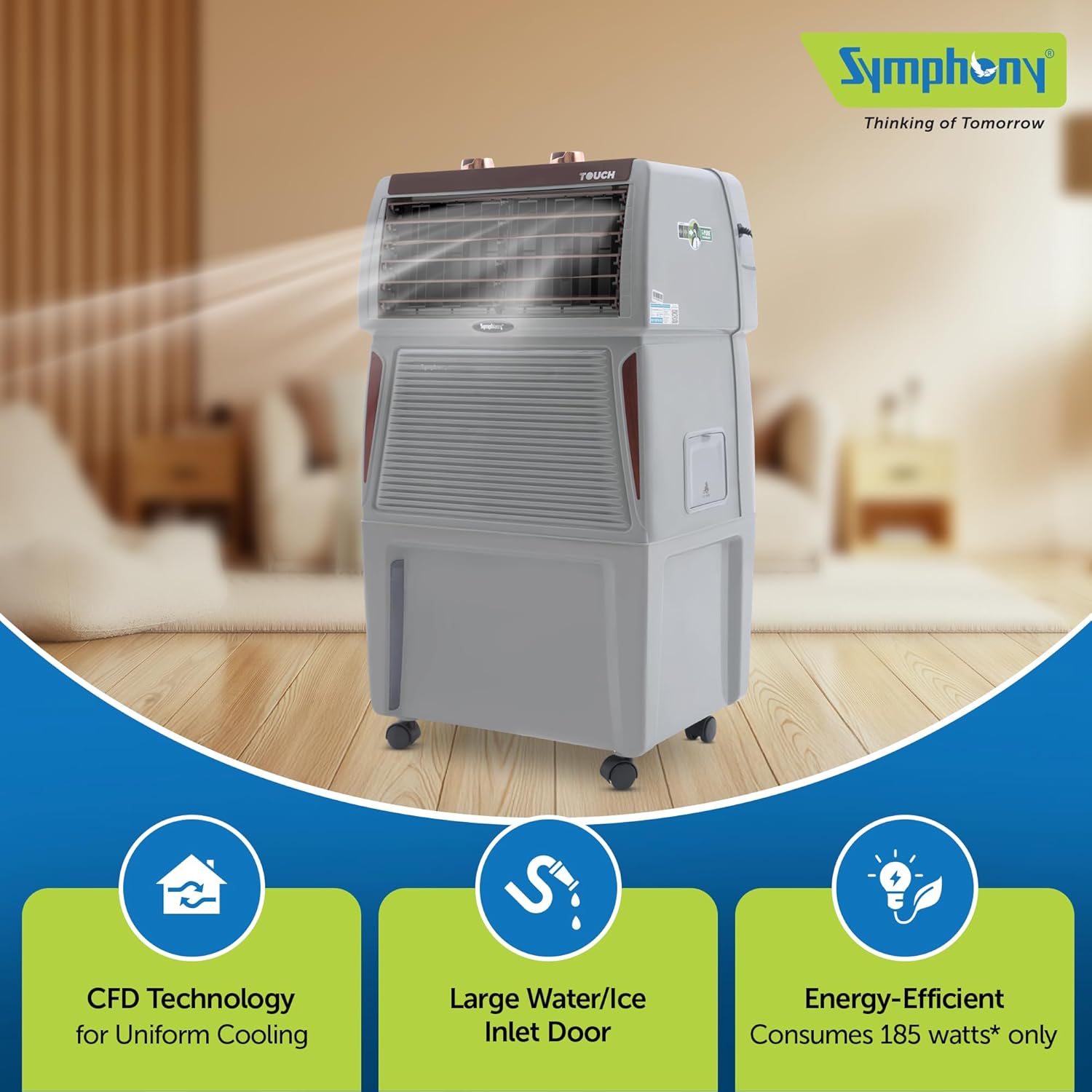 Review Symphony Touch 40 Room Air Cooler | High Efficiency Cooling 4 Review Symphony Touch 40 Room Air Cooler | High Efficiency Cooling