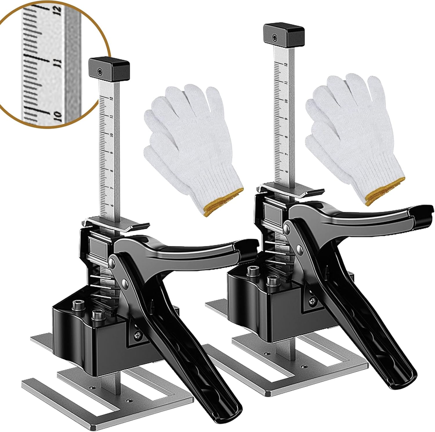 13.8 Inch Labor Saving Arm Jack with Scale Mark, Hand Jack Tool for