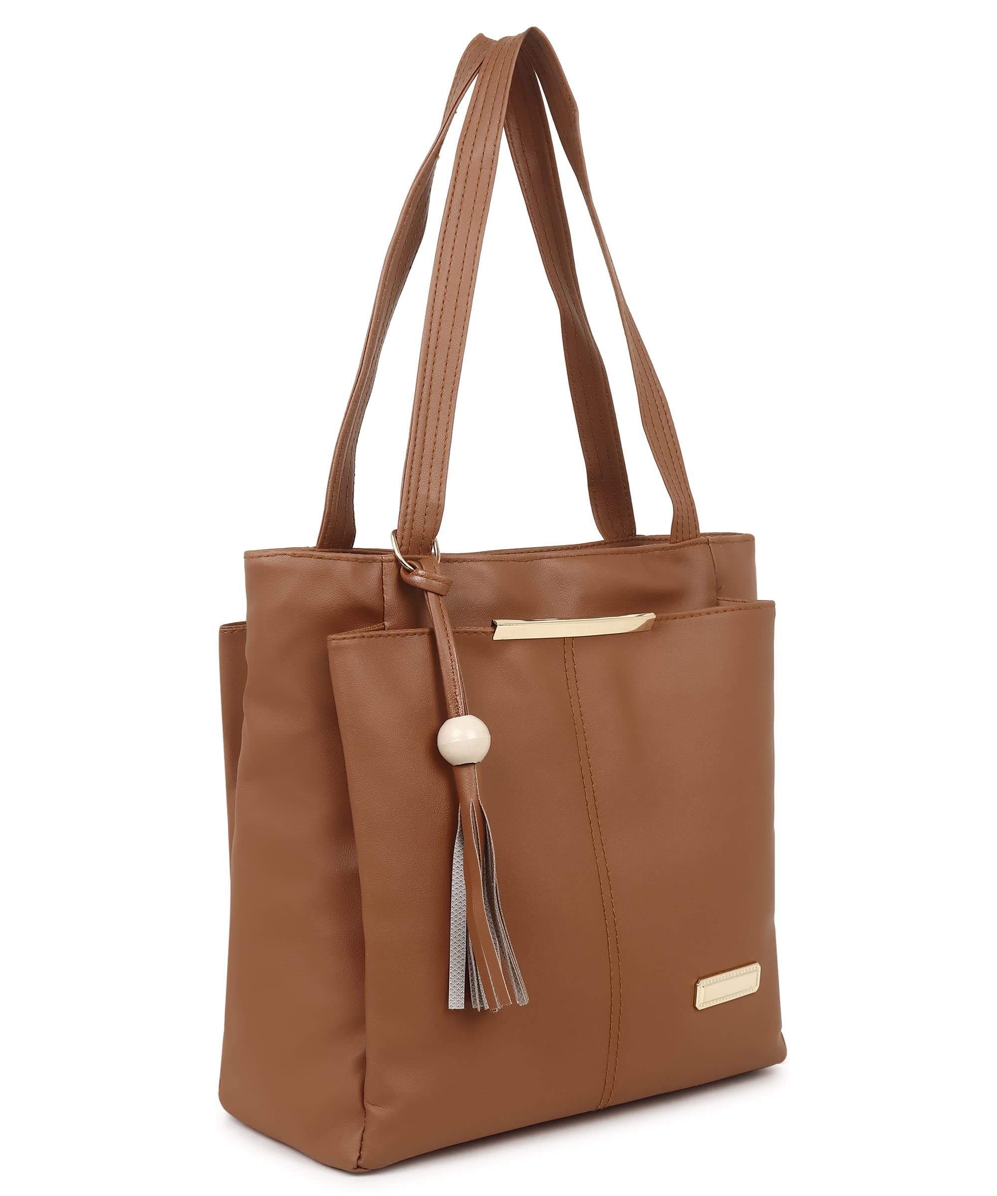 Women Fashion Tote Purses Stylish Ladies Women and Girls Zip Pocket Canvas Handbag for Office Bag Ladies Travel Shoulder Bag Tote for College Girls