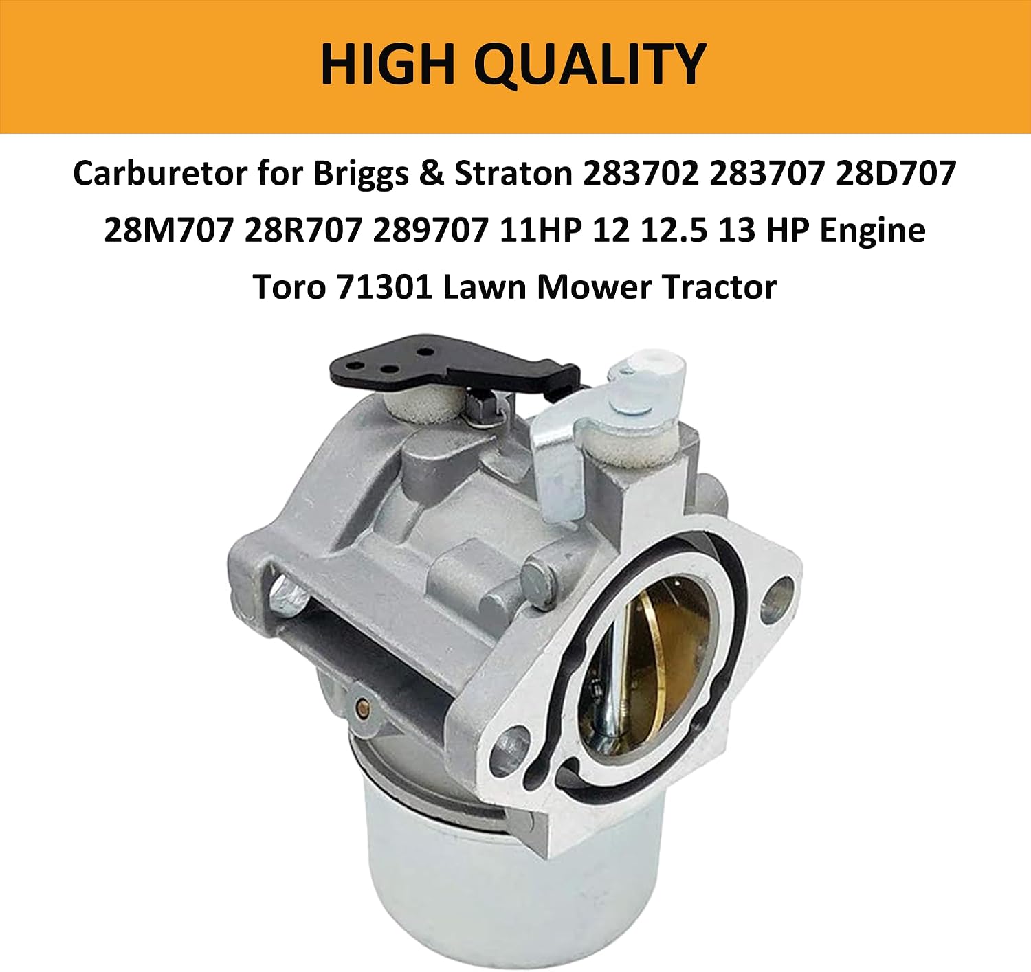Carburetor Compatible for Briggs & Straton 283702 283707 28D707 28M707 28R707 289707 11HP 12 12.5 13 HP Engine Toro 71301 Lawn Mower Tractor Replaces 694941 699831 with Air Filter Tune Up Kit