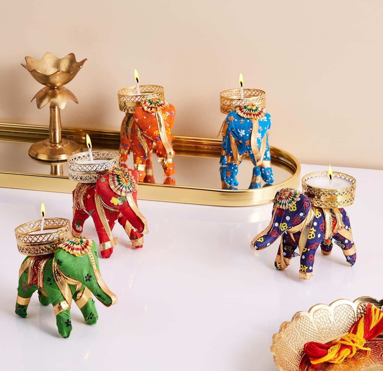 Tealight Candle Holder for Home Decoration Elephant Candle Holder Candles Tea Light Holder for Home Decor Diwali Decoration Items/Diwali Gifts/Diwali Candles (B07HBZ81HG) Amazon Price History, Amazon Price Tracker