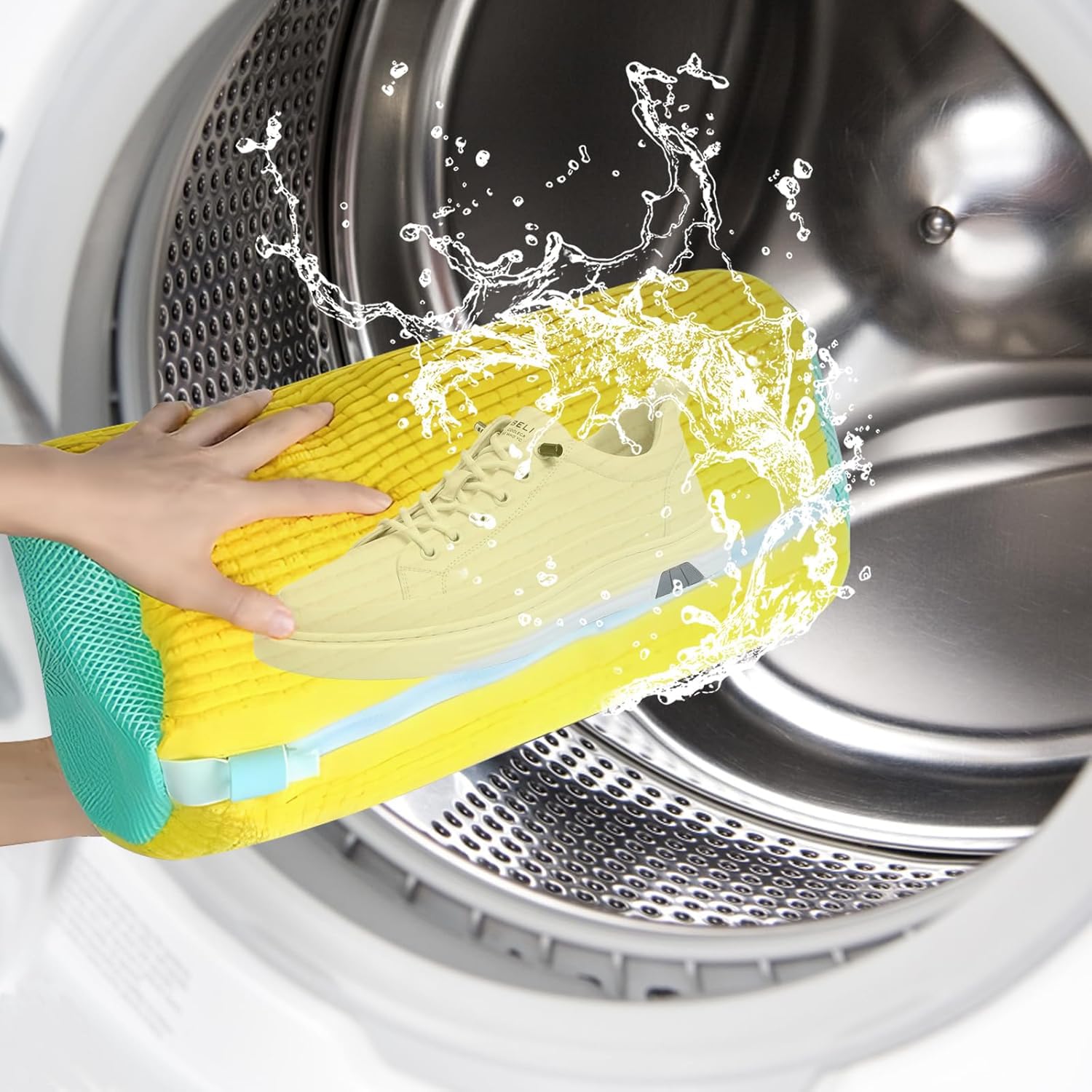 2 Pezzi Sacchetto Scarpe Lavatrice Riutilizzabile E Resistente 360 - 10