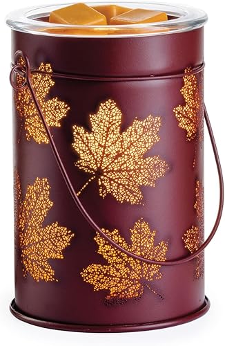 Candle Warmers Etc. Calentador de fragancia con iluminación de bombilla vintage, calentador iluminado para calentar, cera perfumada para derretir y