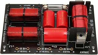 400W Speaker Frequency Divider, 3 Way 2 Unit Hi Fi Audio Speaker Crossover Distributor Board, Treble Bass Frequency Divider Module