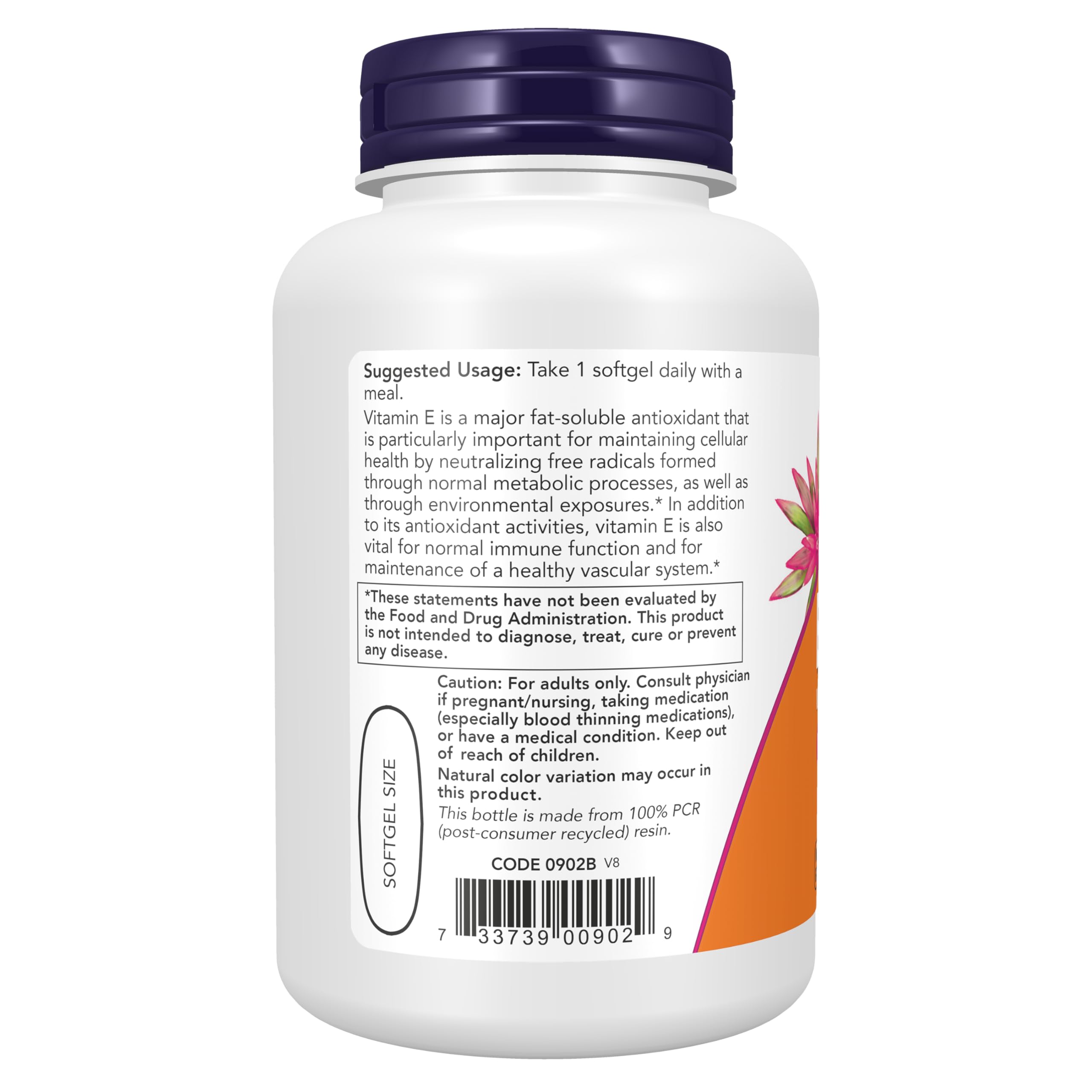 NOW Supplements, Vitamin E-1,000 IU Mixed Tocopherols, 100 Softgels — Amazon image 3